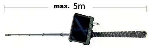 TVS-500-PT Extendable pole with Camera head